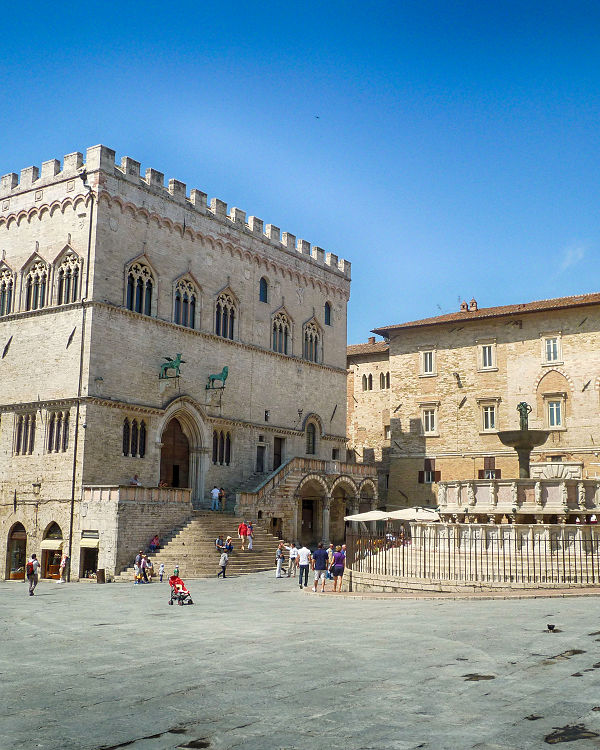 Perugia hoofdstad van Umbrië