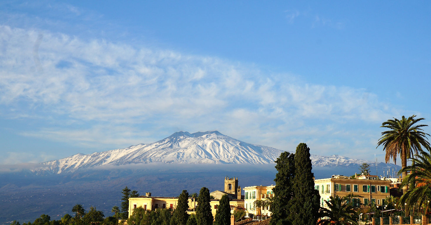 Sneeuw op de Etna