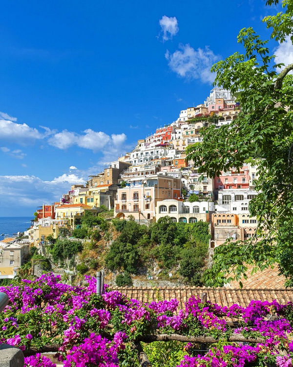 Kleurrijke plaatsen in Italië Positano