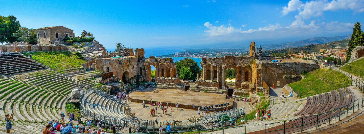 Grieks theater in Taormina Sicilië