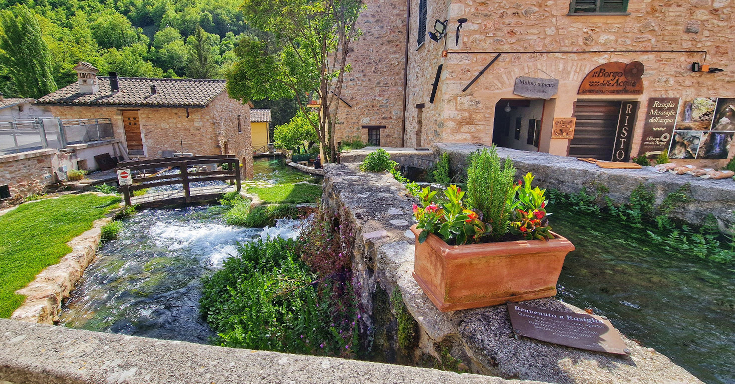 Rasiglia dorp in Umbrië