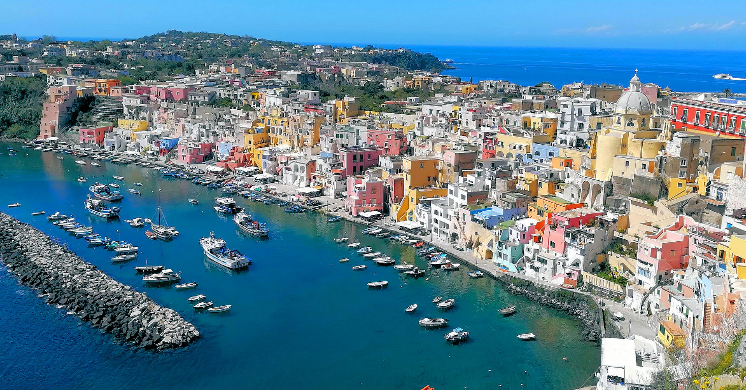 Het Zuid Italiaanse eiland Procida