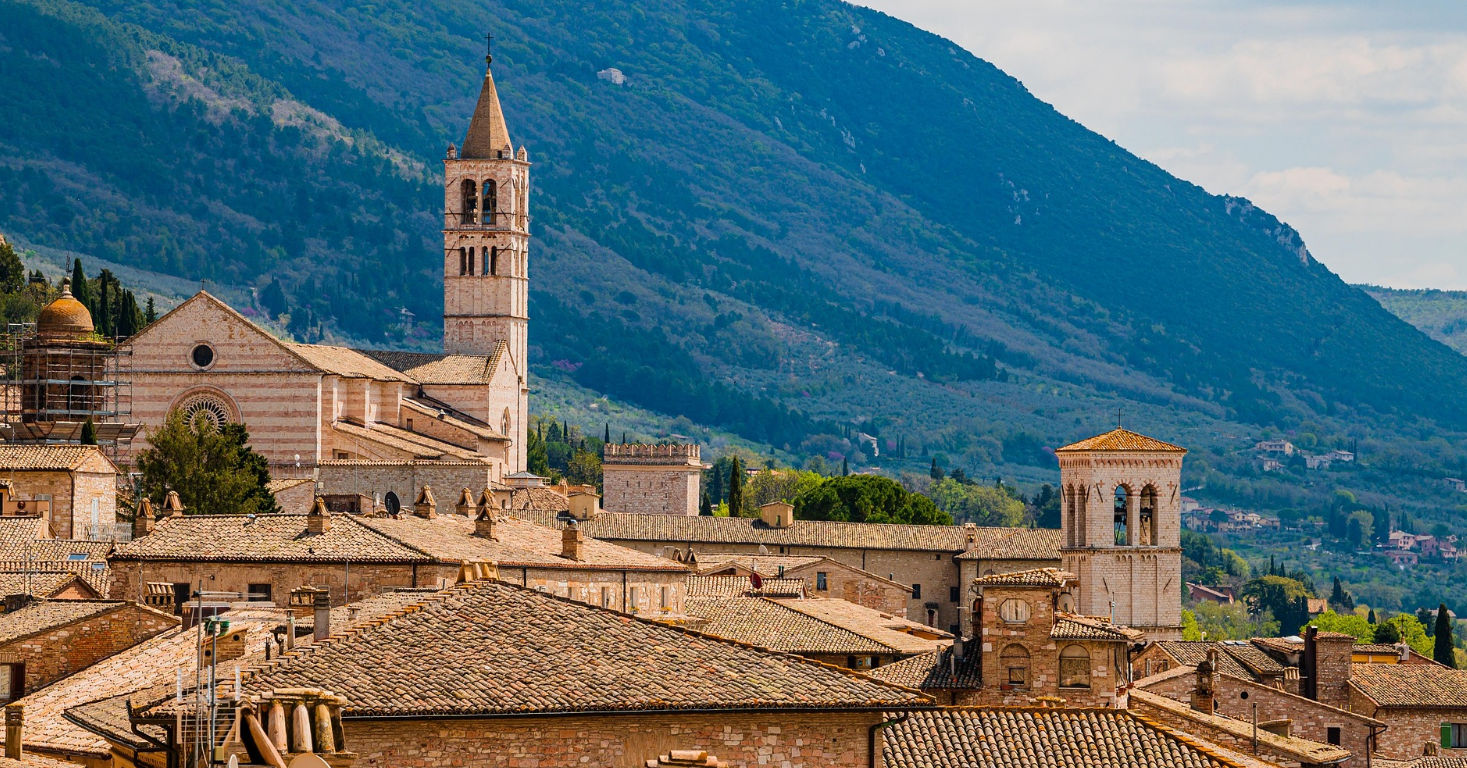 Assisi in de provincie Perugia Umbrië