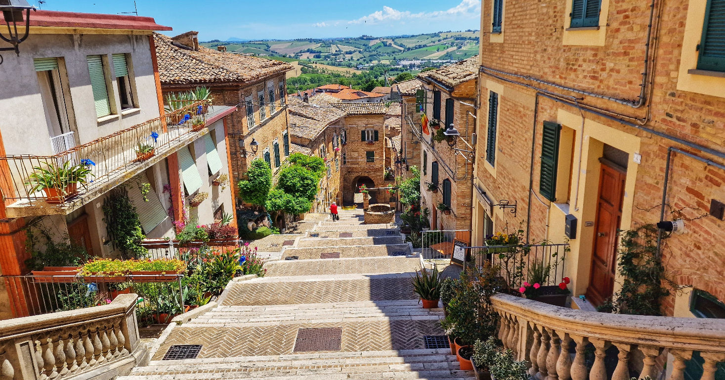 Corinaldo in de Marken