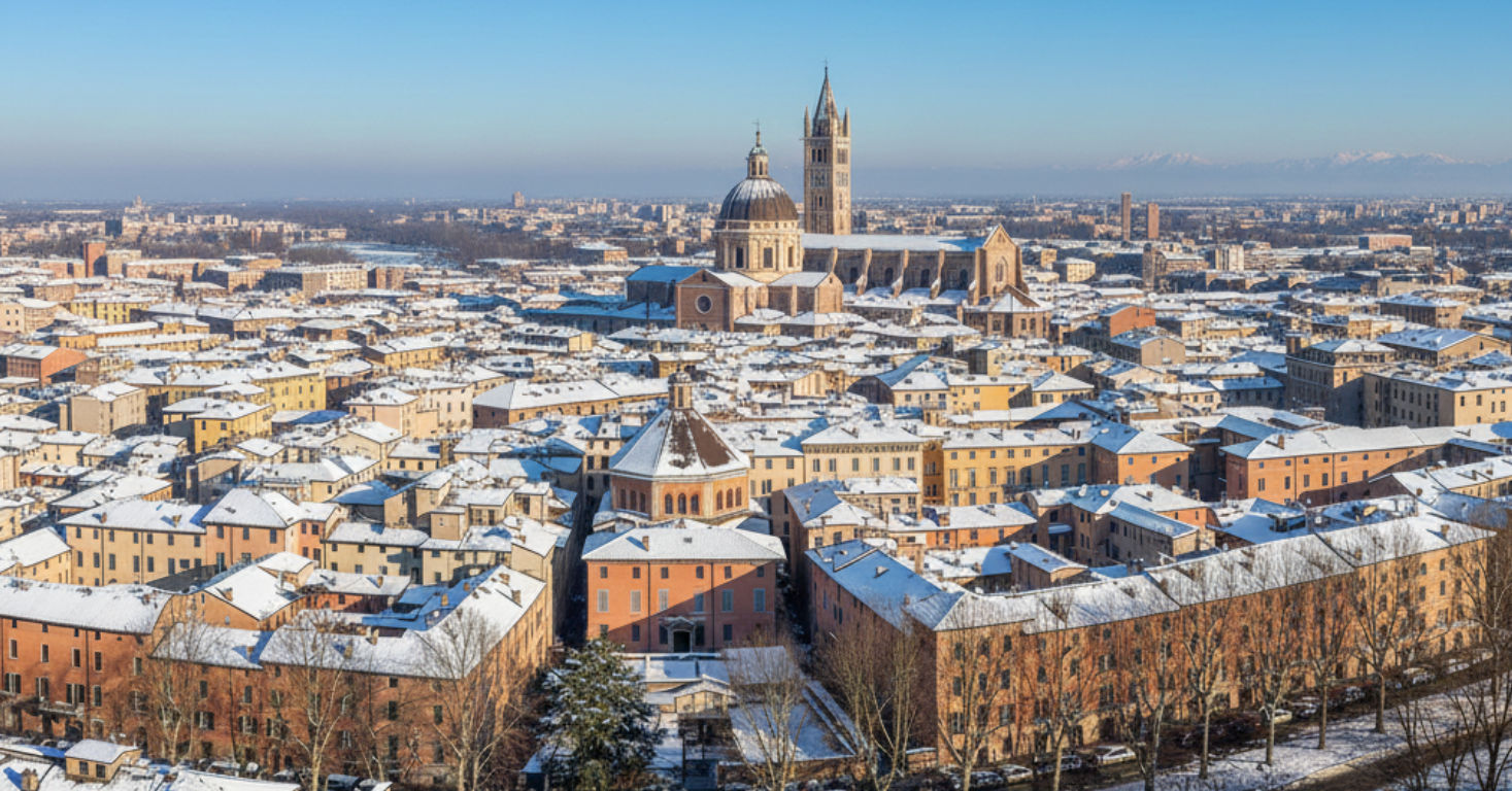 Parma in de winter