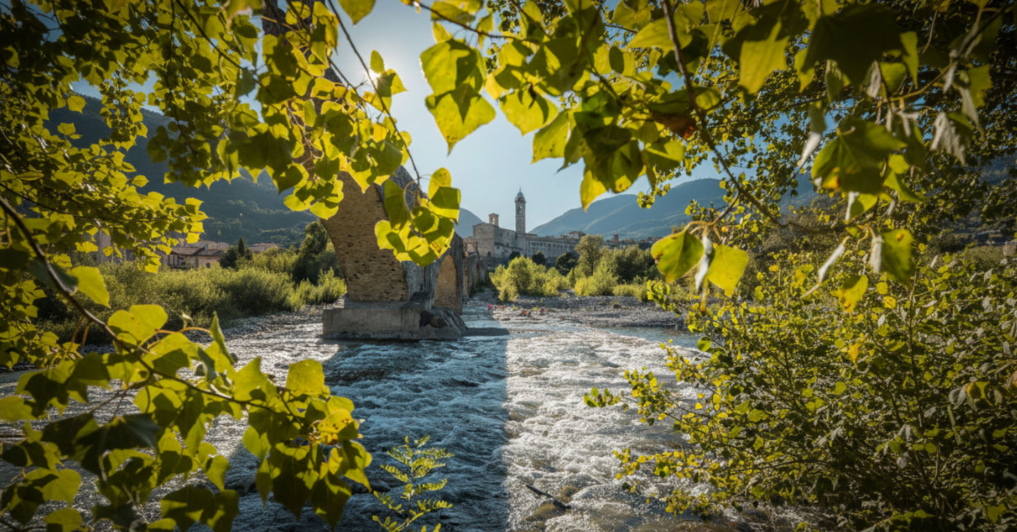 Bobbio in Emilia Romagna Italië