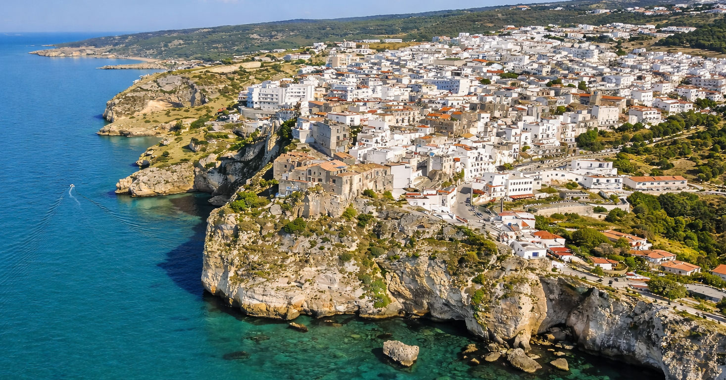 Gargano kust in Puglia